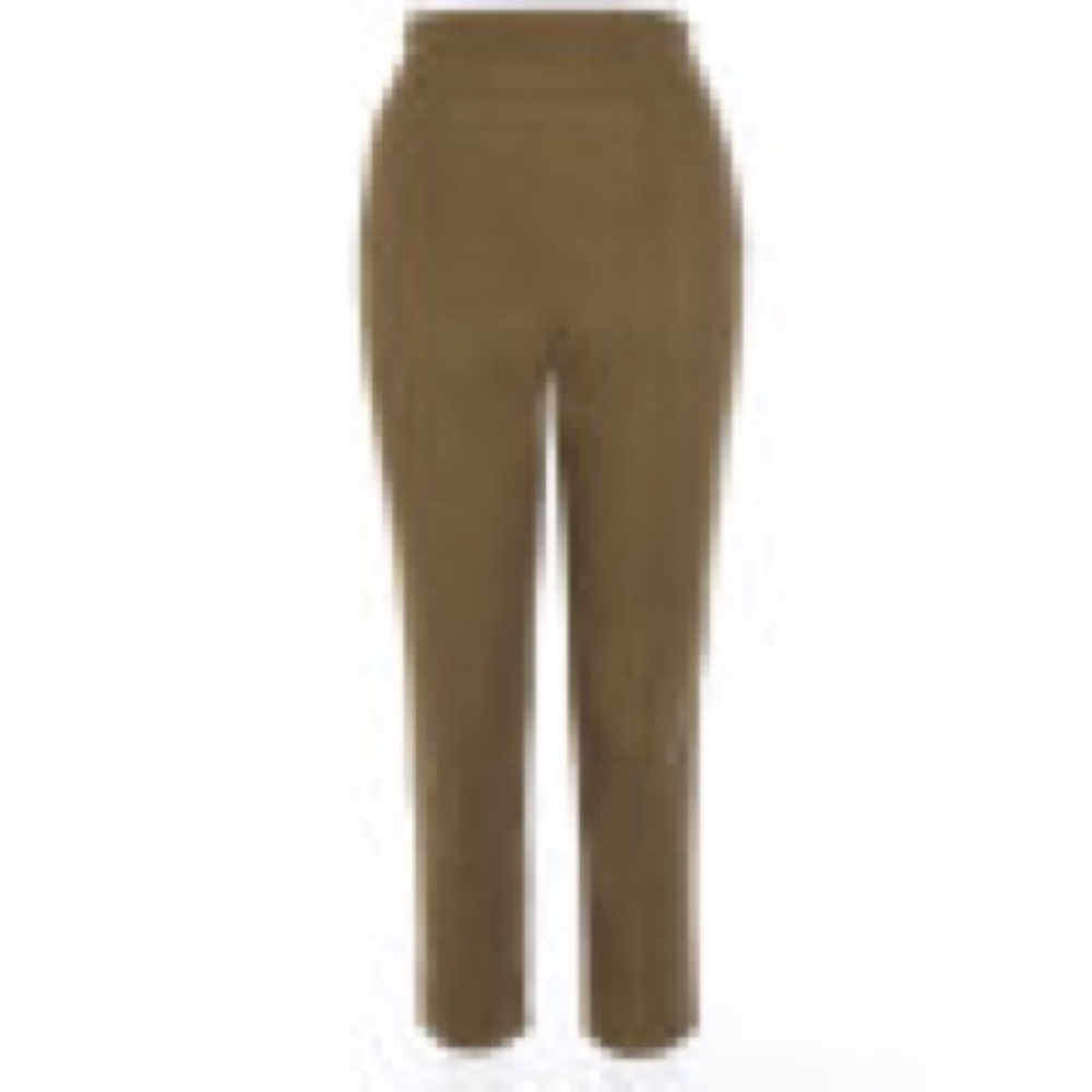 Laura Byrnes Twill Olive Cropped Pants